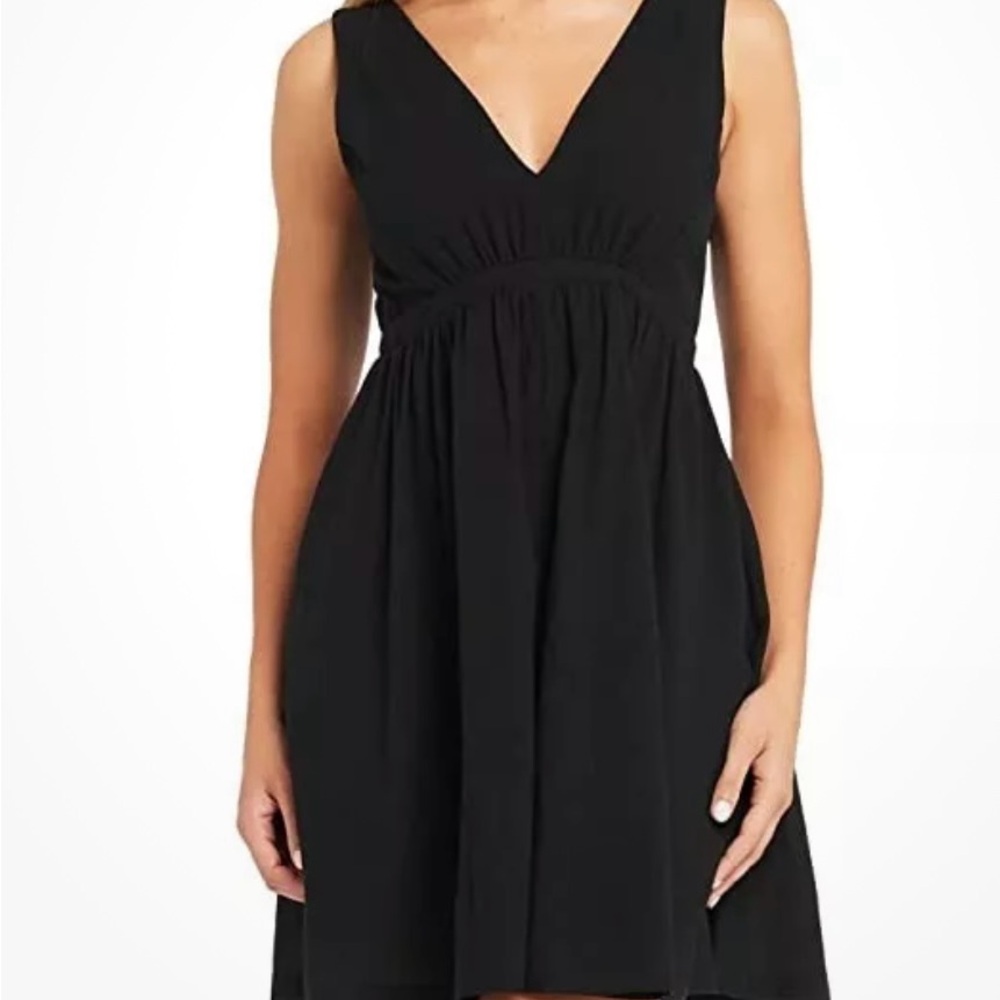 Sea Level Beach Essential Empire Dress Coverup Black Sz L NWT